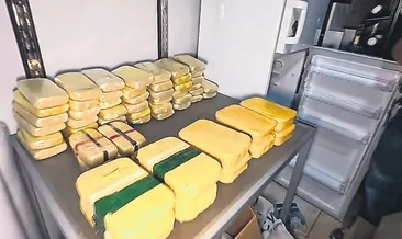 Buzdolabından paket paket uyuşturucu çıktı