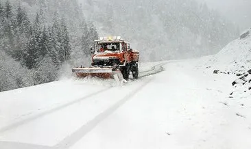Rize’de 28 köy yolu kar nedeniyle ulaşıma kapandı