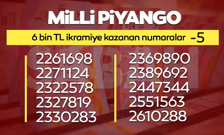 MİLLİ PİYANGO BİLET SORGULAMA 2022: Milli Piyango sonuçları ikramiye kazandıran numaralar listesi yayınlandı, yılbaşı özel çekilişi hızlı sorgulama ekranı