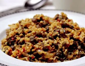 Müceddere Mercimekli Bulgur Pilavı