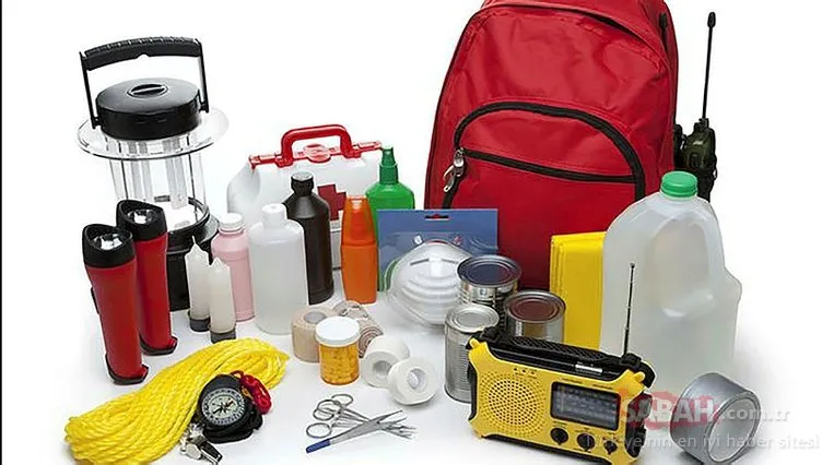 Deprem çantasında neler olur? Deprem çantası nasıl hazırlanır, hangi malzemeler koyulmalı?
