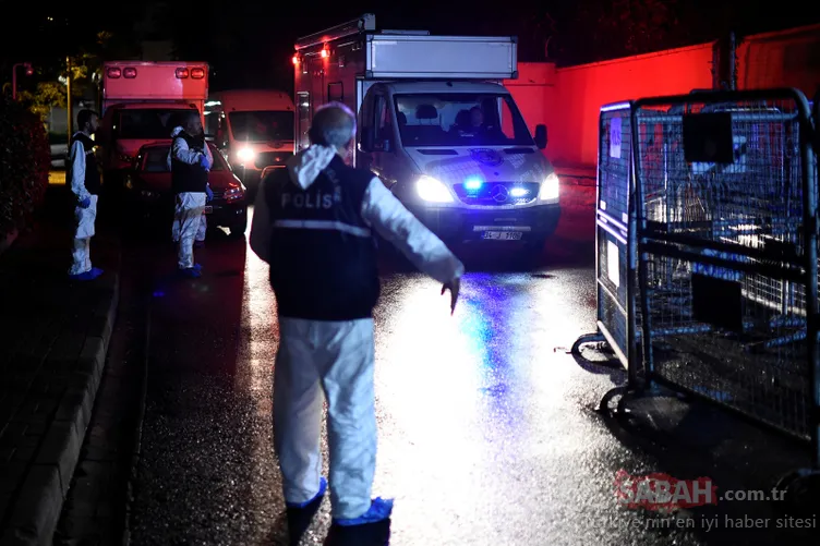 Konsoloslukta arama bitti! Polislerin üzerinde kırmızı lekeler