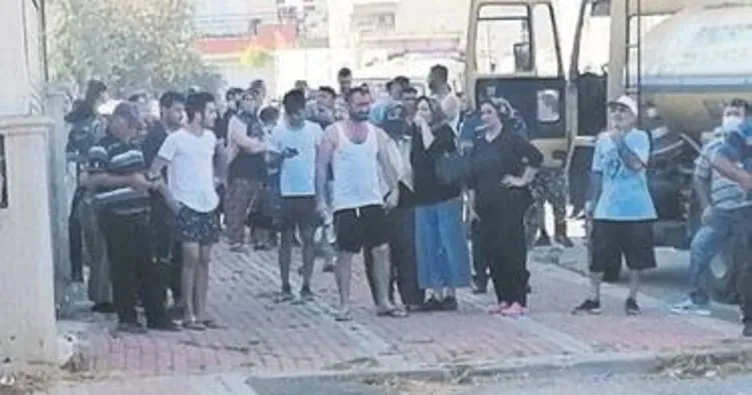 Mahallede yangın paniği