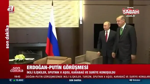 Son dakika: Başkan Erdoğan Putin ile görüştü | Video
