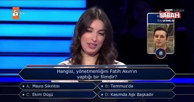 ’Kim Milyoner Olmak İster’de dikkat çeken ‘Fatih Akın’ sorusu! | Video