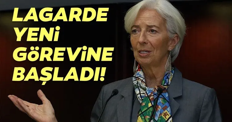 Lagarde ’ECB’nin ilk kadın başkanı’ olarak görevine başladı