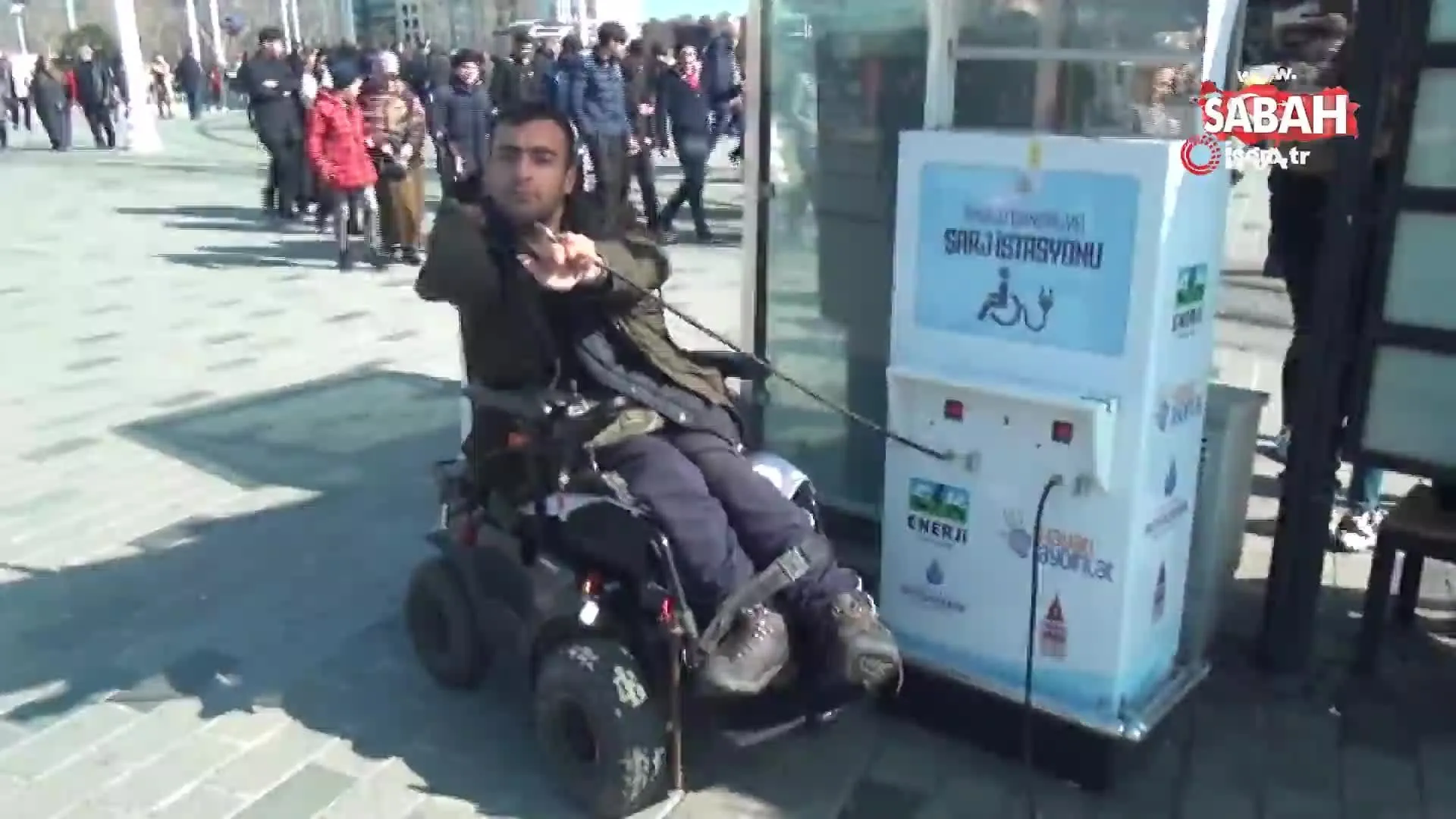 Engellilerin Kullandigi Sarj Istasyonun Soketini Ikinci Kez Caldilar Videosunu Izle Sabah Tv