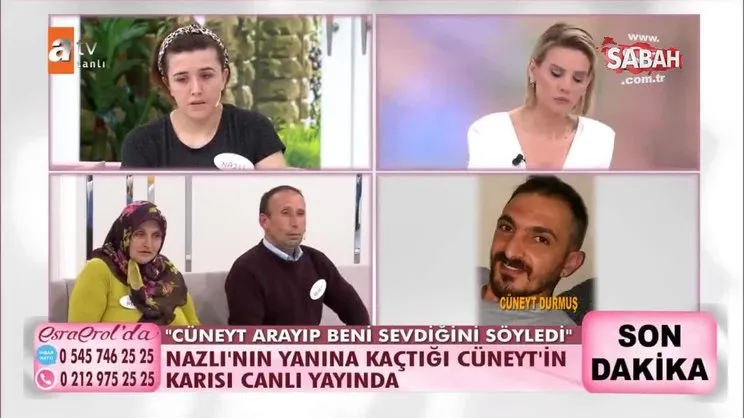 Esra Erol kayıp Nazlı’yı buldu! Birlikte kaçtığı adamın cinayet işlediğini Esra Erol’da öğrendi | Video