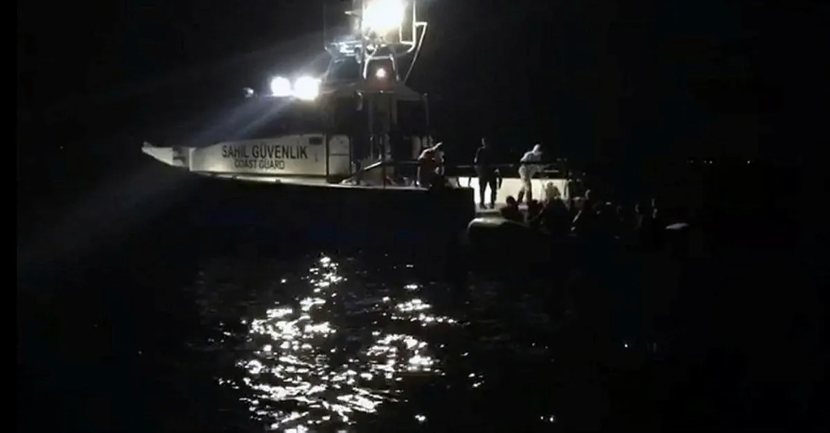 Batan tekneden çığlıklar yükseldi