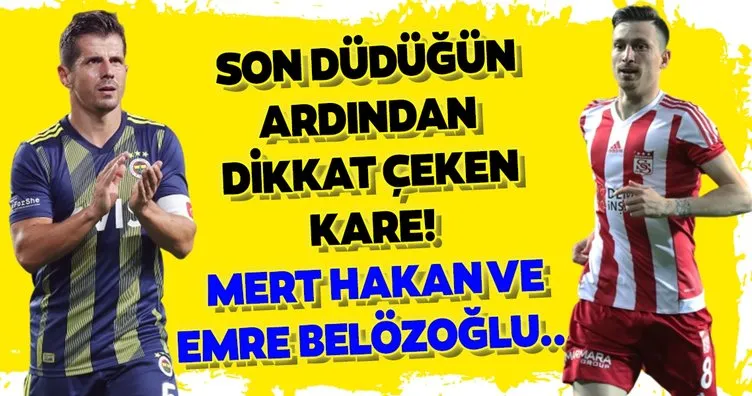 Fenerbahçe-Sivasspor maçı sonrası dikkat çeken kare! Emre Belözoğu ve Mert Hakan Yandaş...