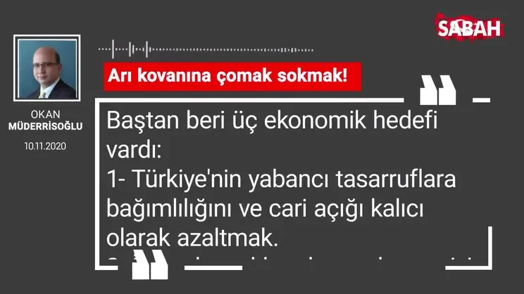 Okan Müderrisoğlu 'Arı kovanına çomak sokmak!'