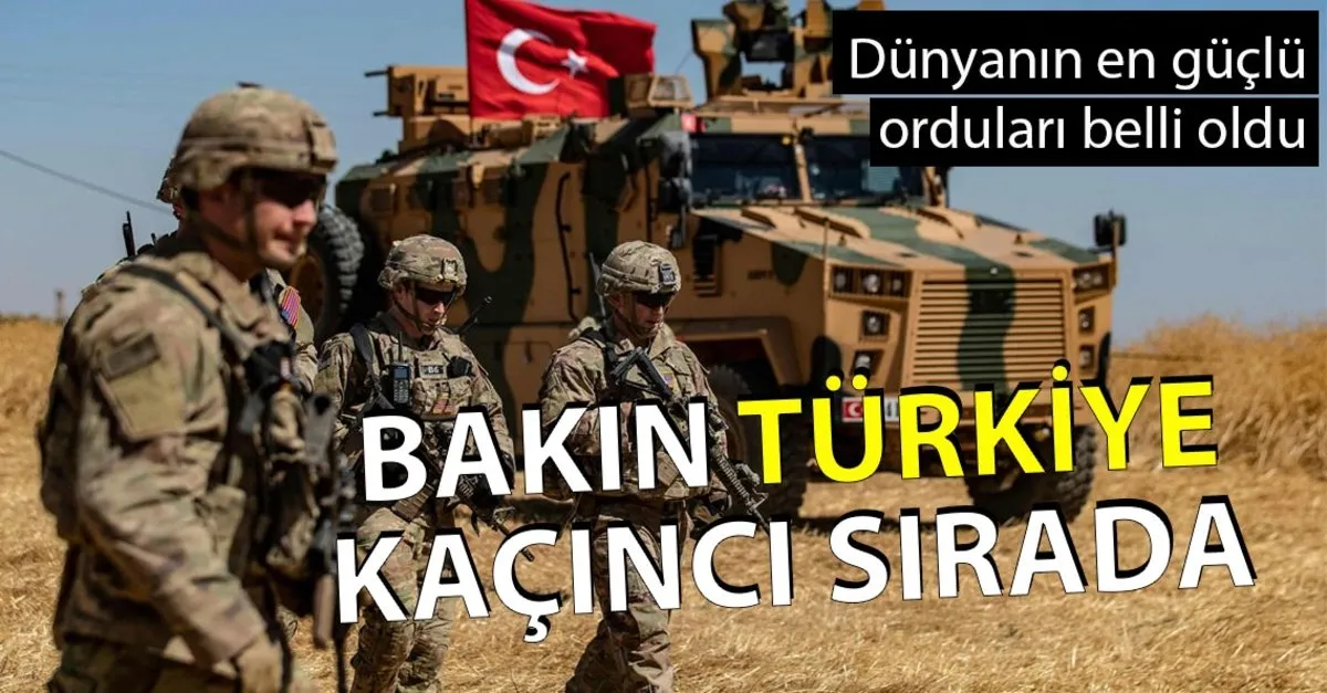 bakin turk ordusu kacinci sirada