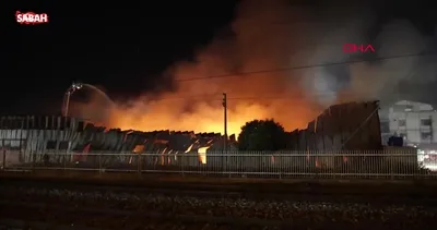 İzmir’de depo alev alev yandı | Video