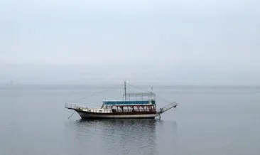 Sis altındaki Burdur Gölü, hayran bıraktı