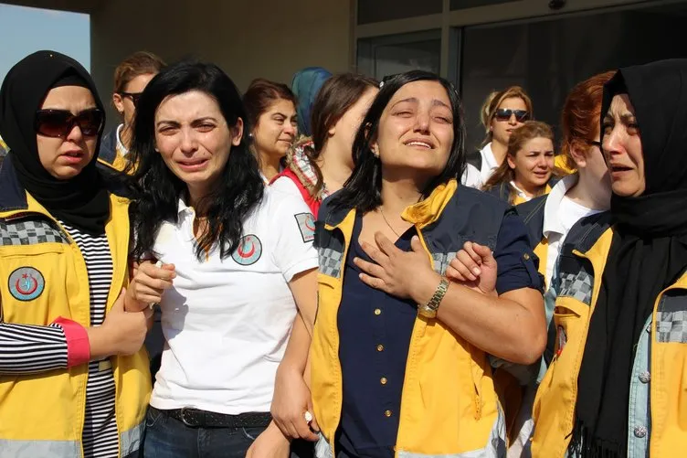 112 çalışanının cenazesinde mesai arkadaşları gözyaşlarına boğuldu