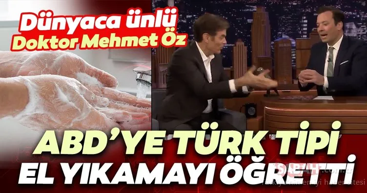Dünyaca ünlü doktor Mehmet Öz ABD’ye türk tipi el yıkamayı öğretti