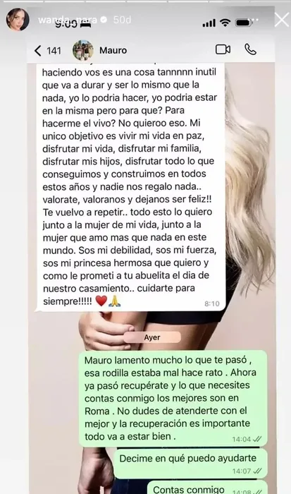 Wanda Nara’dan Icardi’ye geçmiş olsun mesajı geldi! Sosyal medyadan böyle paylaştı