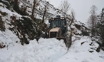 Rize’de yüksek kesimlerde kar 1 metreyi aştı