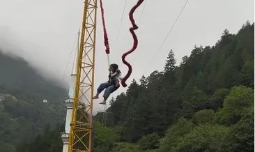 Uzungöl’de yürekleri ağza getiren kaza