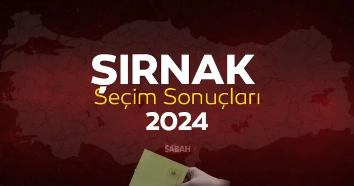 ŞIRNAK SEÇİM SONUÇLARI 2024 || Şırnak 31 Mart yerel seçim sonuçları ve oy oranları sabah.com.tr’de!