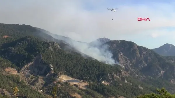 SON DAKİKA: Antalya Kemer'deki orman yangınına müdahale devam ediyor