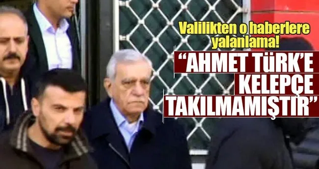 Elazığ Valiliği: Ahmet Türk’e kelepçe takılmadı