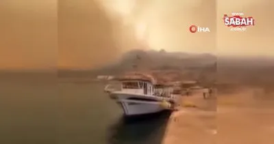 Yunanistan orman yangınlarıyla boğuşuyor! Rodos Adası’nda 2 bin kişi tahliye edildi | Video