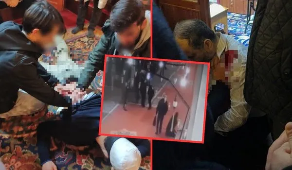 Fatih Camii'ndeki saldırının görüntüleri ortaya çıktı! İşte dehşet anları! -