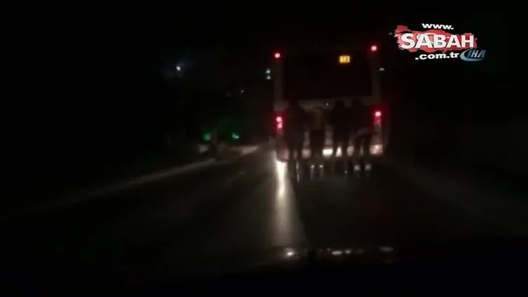 Patenli gençlerin tehlikeli yolculuğu kamerada