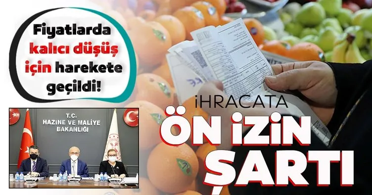 Gıdada ihracata ön izin şartı