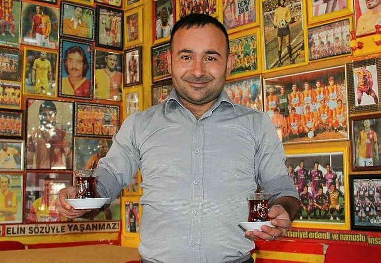 Bu kahvede her şey Galatasaray! Fenerbahçe yasak!