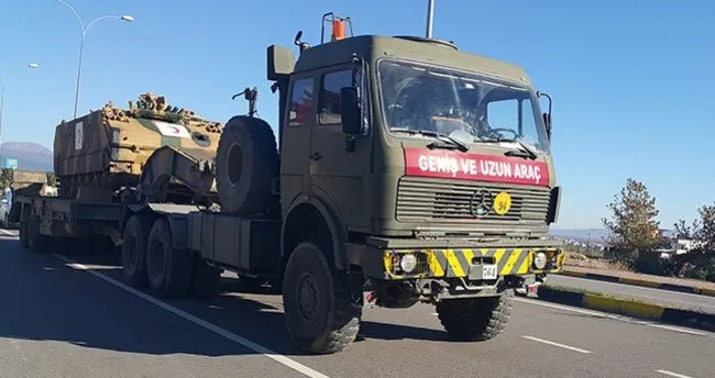 Gaziantep’te sınıra askeri araç sevkıyatı