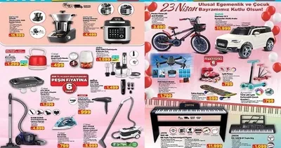 FIRSATLAR REYONLARA GELİYOR! A101 aktüel 16 Nisan indirimi: akıllı mutfak robotu, akülü araba, drone...