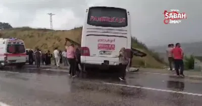Antalya’da yoldan çıkan otobüs şarampole çarptı: 10 yaralı | Video
