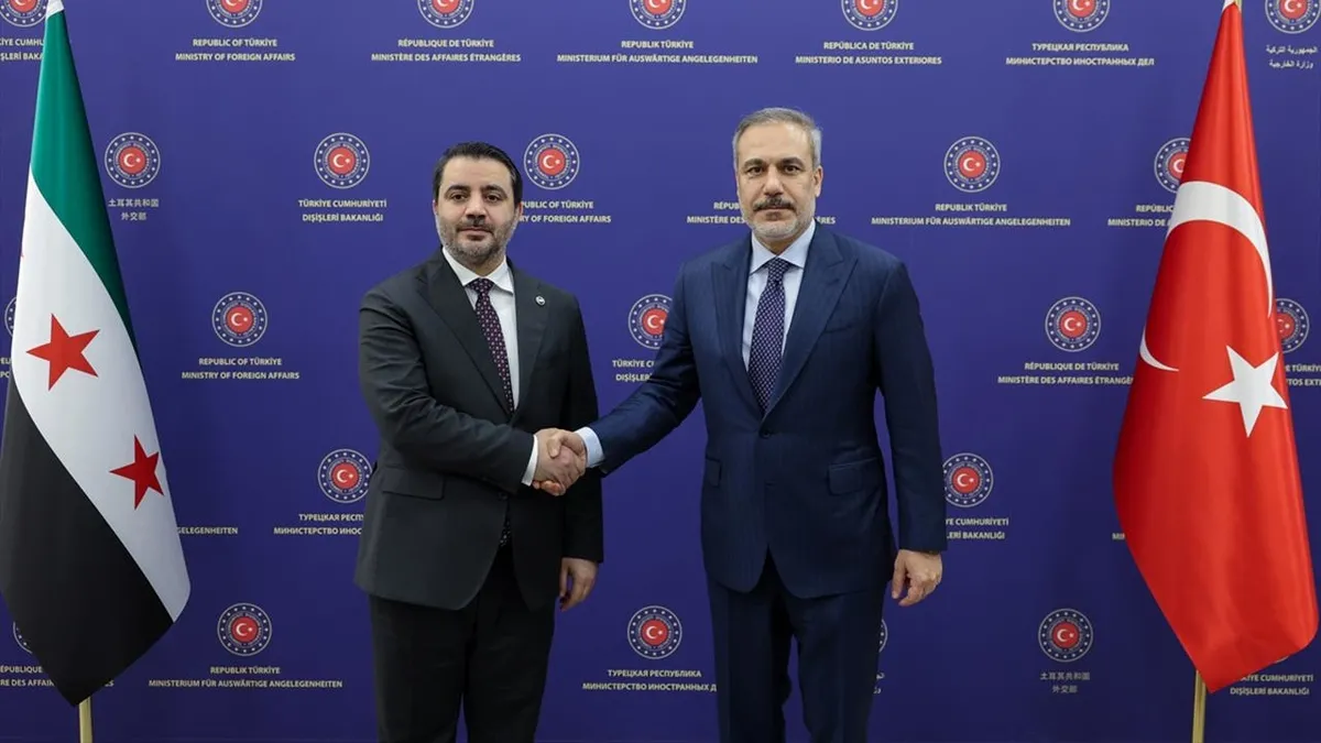 SON DAKİKA I Bakan Fidan, Suriye Dışişleri Bakanı Şeybani ile görüştü SON DAKİKA I Bakan Fidan, Suriye Dışişleri Bakanı Şeybani ile görüştü
