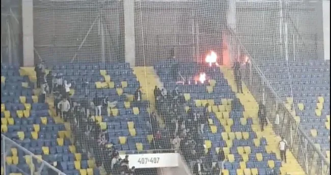 MKE Ankaragücü - Beşiktaş maçından sonra taraftarlar arasında olaylar çıktı