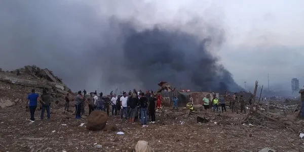 Lübnan'ın başkenti Beyrut'ta patlama