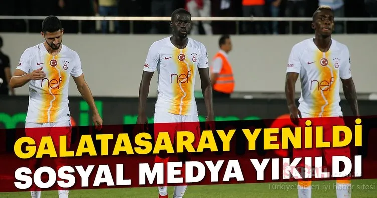 Galatasaray yenildi, sosyal medya yıkıldı