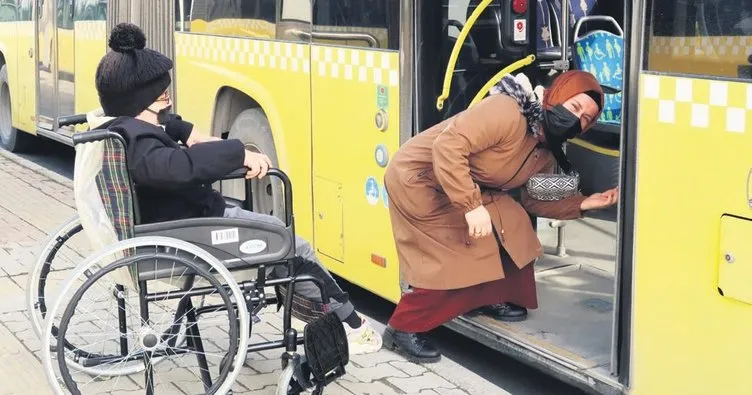 Toplu ulaşımda engelliye geçit yok