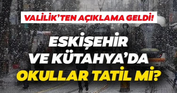 Eskişehir’de okullar tatil edildi mi? 6 Ocak Pazartesi Eskişehir’de kar tatil var mı, valilik açıklama yaptı mı? İşte detaylar...