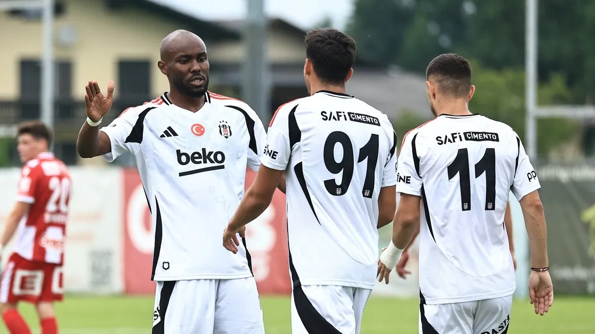Beşiktaş, hazırlık maçında şov yaptı! Kartal'dan 5 gollü galibiyet