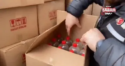 Samsun’da kaçak içki üretiminde kullanılan 1 ton etil alkol ele geçirildi | Video