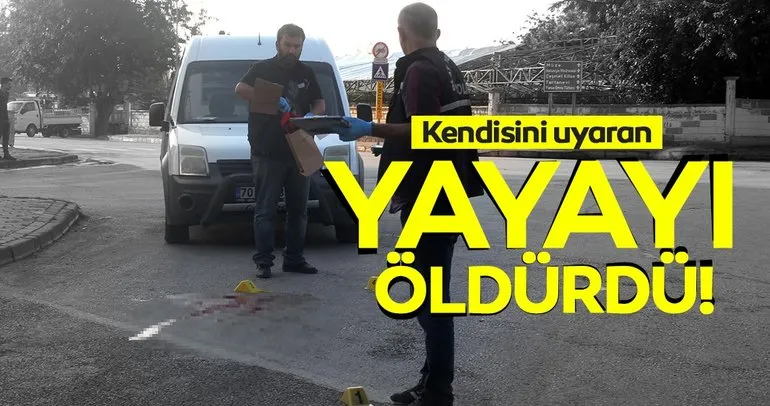 Yol vermediği yayayı kalbinden bıçaklayarak öldürdü