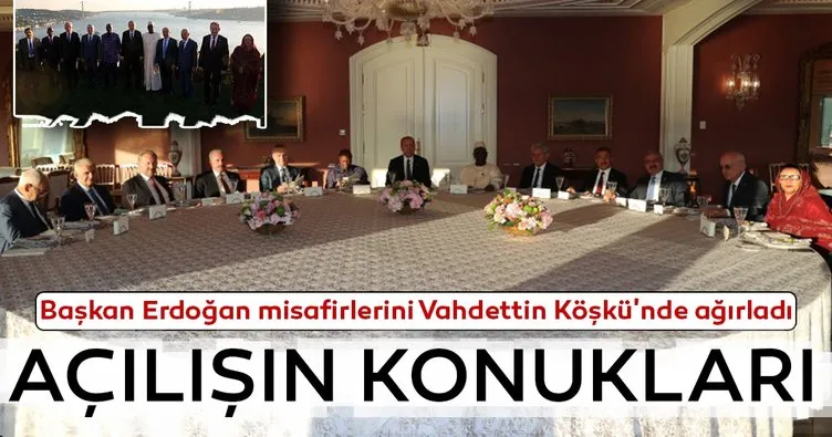 Başkan Erdoğan, yabancı konukları onuruna yemek verdi