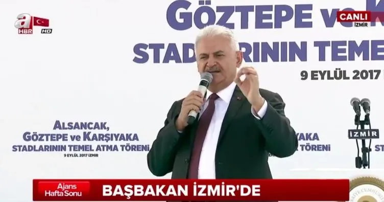 Başbakan Yıldırım İzmir’in çılgın projesini anlattı