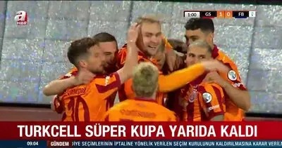 Galatasaray - Fenerbahçe SÜPER KUPA MAÇI yarıda kaldı | Video