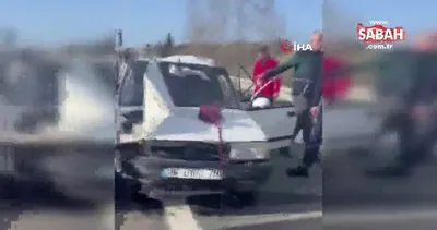 Son Dakika: TEM Edirne yönünde feci kaza: 3 ölü, 1 yaralı | Video