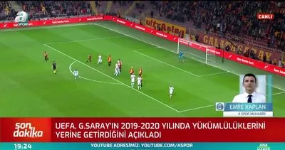 UEFA’dan Galatasaray’a iyi haber!