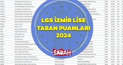 İZMİR LİSE TABAN PUANLARI 2024 | LGS İzmir Lise taban puanları, yüzdelik dilimleri, başarı sıralamaları ve kontenjanları listesi