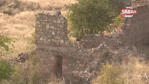 Azerbaycan'ın Ermenistan işgalinden kurtardığı Çereken Köyü böyle görüntülendi | Video